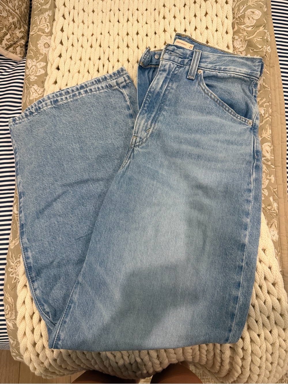 Levi's cinch baggy medium wash Wide-Leg Women's Jeans